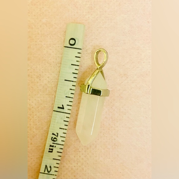 3 natural stones pendants. Metal is stainless steel. - Picture 9 of 9